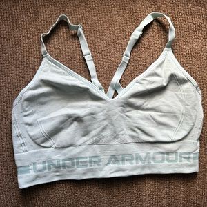 Under Armour Compression Fit Sports Bra Turquoise Large